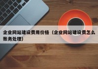 企业网站建设费用价格（企业网站建设费怎么账务处理）